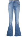 MOTHER FLARED CROPPED JEANS