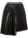 VERSACE JEANS COUTURE PANELLED ASYMMETRIC PLEATED SKIRT