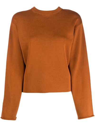 Proenza Schouler White Label Rear Knot-detail Jumper In Orange