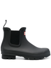 Hunter Original Insulated Waterproof Chelsea Boot In Black