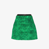 MONCLER GENIUS X JW ANDERSON GREEN DOWN-FILLED COTTON MINI SKIRT,H209E2D00002M163118530002