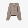 Khaite Scarlet Cashmere-blend Cardigan In Neutrals