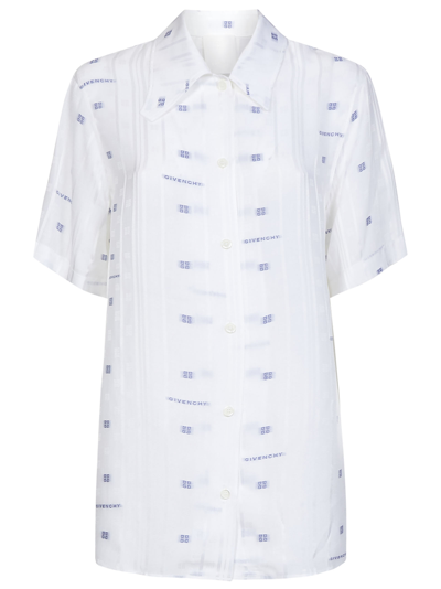 Givenchy Crepe De Chine Shirt In White