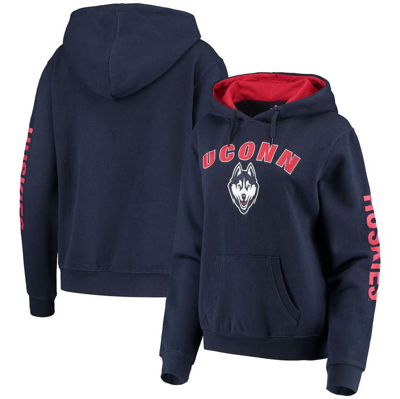 Colosseum Navy Uconn Huskies Loud And Proud Pullover Hoodie