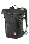 Fjall Raven Fjallraven High Coast 24l Foldsack - Black In Dark Grey