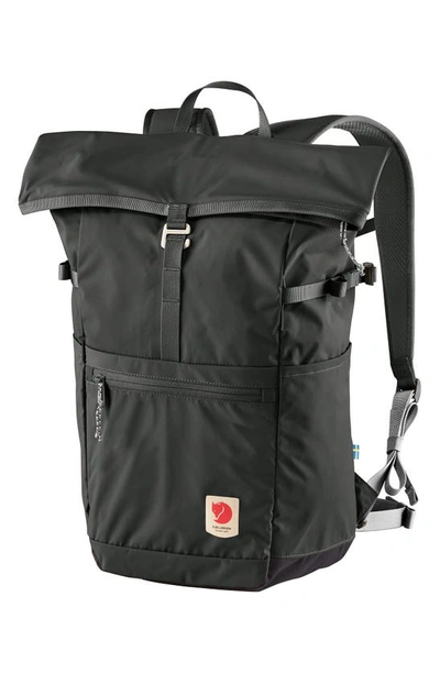 Fjall Raven Fjallraven High Coast 24l Foldsack - Black In Dark Grey