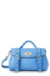 Mulberry Alexa Leather Satchel In Cornflower Blue
