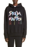 STELLA MCCARTNEY APPLIQUÉ LETTERS COTTON LOGO HOODIE