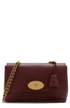 Mulberry Medium Lily Leather Bag In Oxblood