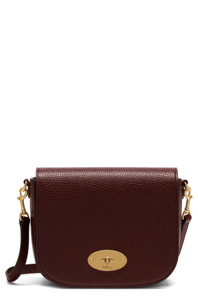 Mulberry Small Darley Leather Satchel In Oxblood