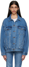 Levi's Xl Trucker Jacket In Z5987 Medium Indigo