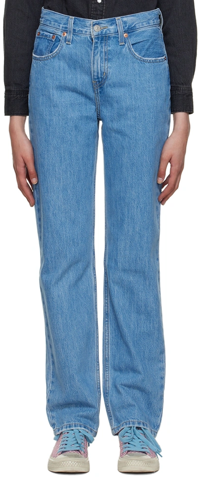 Levi's Blue Low Pro Jeans In Charlie Try