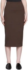 MAX MARA BROWN CONERO MIDI SKIRT