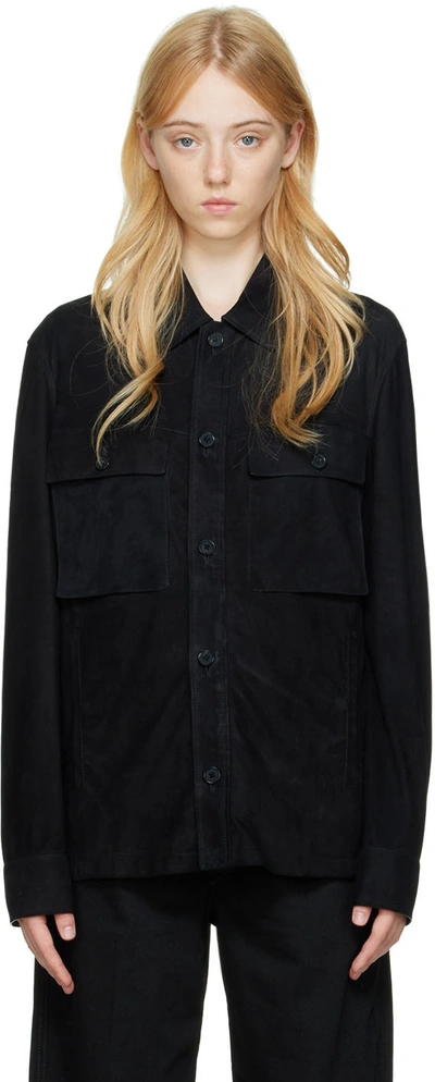 Zegna Black Buttoned Jacket In 001 Black