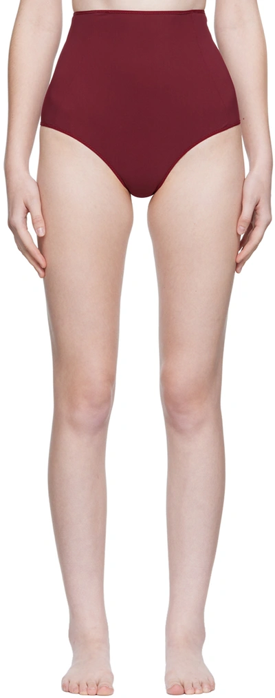 Nensi Dojaka Ssense Exclusive Burgundy Briefs In 4 Burgundy