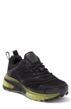 Givenchy Giv 1 Mixed Leather Transparent-sole Runner Sneakers In Black