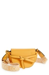 Loewe Gate Dual Mini Leather Cross-body Bag In Mandarin 9130