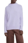 Vince Boiled Cashmere Funnel Neck Pullover In Lily Stone