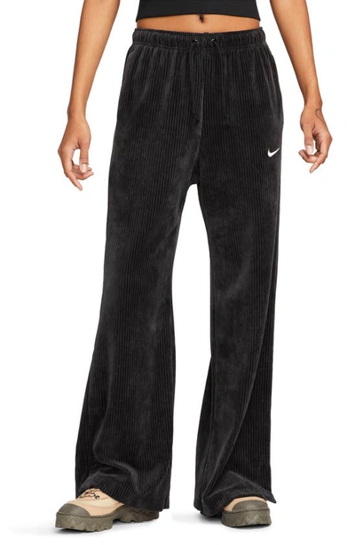 Nike Sportswear Velour High Waist Pants In Black ModeSens