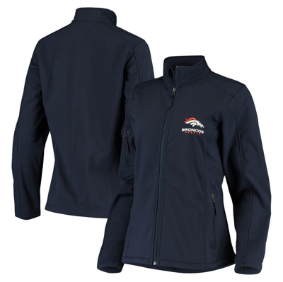 Dunbrooke Women's Navy Denver Broncos Full-zip Sonoma Softshell Jacket