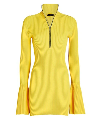 Proenza Schouler Fluted Rib Knit Top In Yellow
