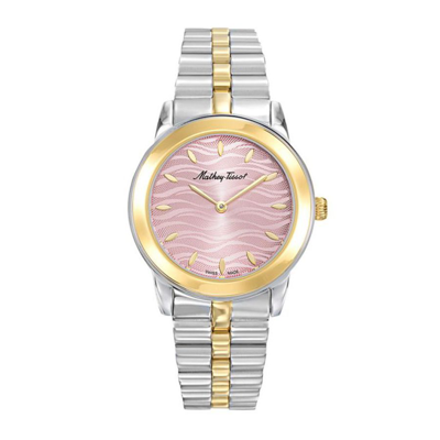 Mathey-tissot Artemis Quartz Pink Dial Ladies Watch D10860bypk In Two Tone  / Gold / Gold Tone / Pink / Yellow