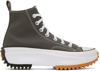 Converse Run Star Hike Hi Black White Gum In Iron Grey/black/whit