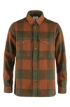 Fjall Raven Canada Buffalo Check Button-up Shirt In Autumn Leaf-laurel Green