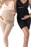 KINDRED BRAVELY ASSORTED 2-PACK SEAMLESS NO-RUB MATERNITY THIGH SAVER