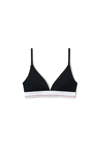 Alexander Wang Bralette In Ribbed Jersey In Black