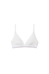 Alexander Wang Bralette In Ribbed Jersey In White