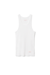 ALEXANDER WANG RACERBACK TANK IN RIBBED COTTON JERSEY