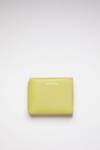 Acne Studios Folded Card Holder In Apple Green