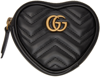 GUCCI BLACK GG MARMONT COIN POUCH