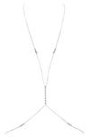 Lili Claspe Anais Body Chain In Silver