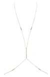 Lili Claspe Anais Body Chain In Gold