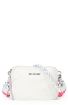 Mz Wallace Small Bowery Crossbody In Pearl Iridescent/silver