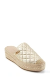 Karl Lagerfeld Devra Platform Mule In Champagne