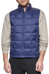 Dockers Box Quilted Puffer Vest In Navy