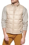 Dockers Box Quilted Puffer Vest In Khaki