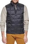 Dockers Box Quilted Puffer Vest In Black