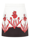 BOUTIQUE MOSCHINO BOUTIQUE MOSCHINO GRAPHIC PRINTED CREPE SKIRT