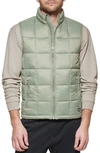 Dockers Box Quilted Puffer Vest In Green