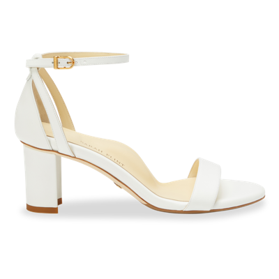 Sarah Flint Perfect Block Sandal 60 In White