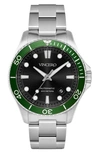 Vincero The Argo Automatic Bracelet Watch, In Black / Green