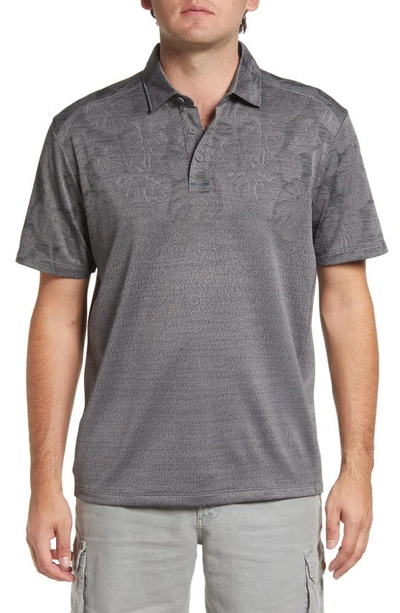 Tommy Bahama Palm Coast Tropic Fade Polo In Onyx