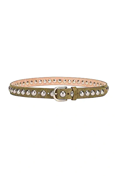 ISABEL MARANT ZAP STUDDED SUEDE BELT 