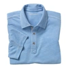 Johnston & Murphy Vintage Slub Polo Shirt In Light Blue