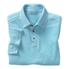 Johnston & Murphy Vintage Slub Polo Shirt In Turquoise