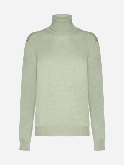 Maison Margiela Cashmere Turtleneck In Green